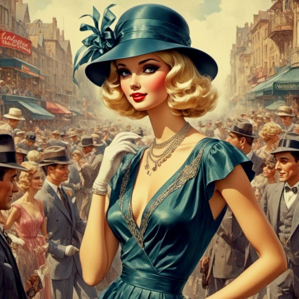 <lora:Barbie:1.0> <lora:Big Hair:1.0> <lora:Sixties Mod:1.0>...