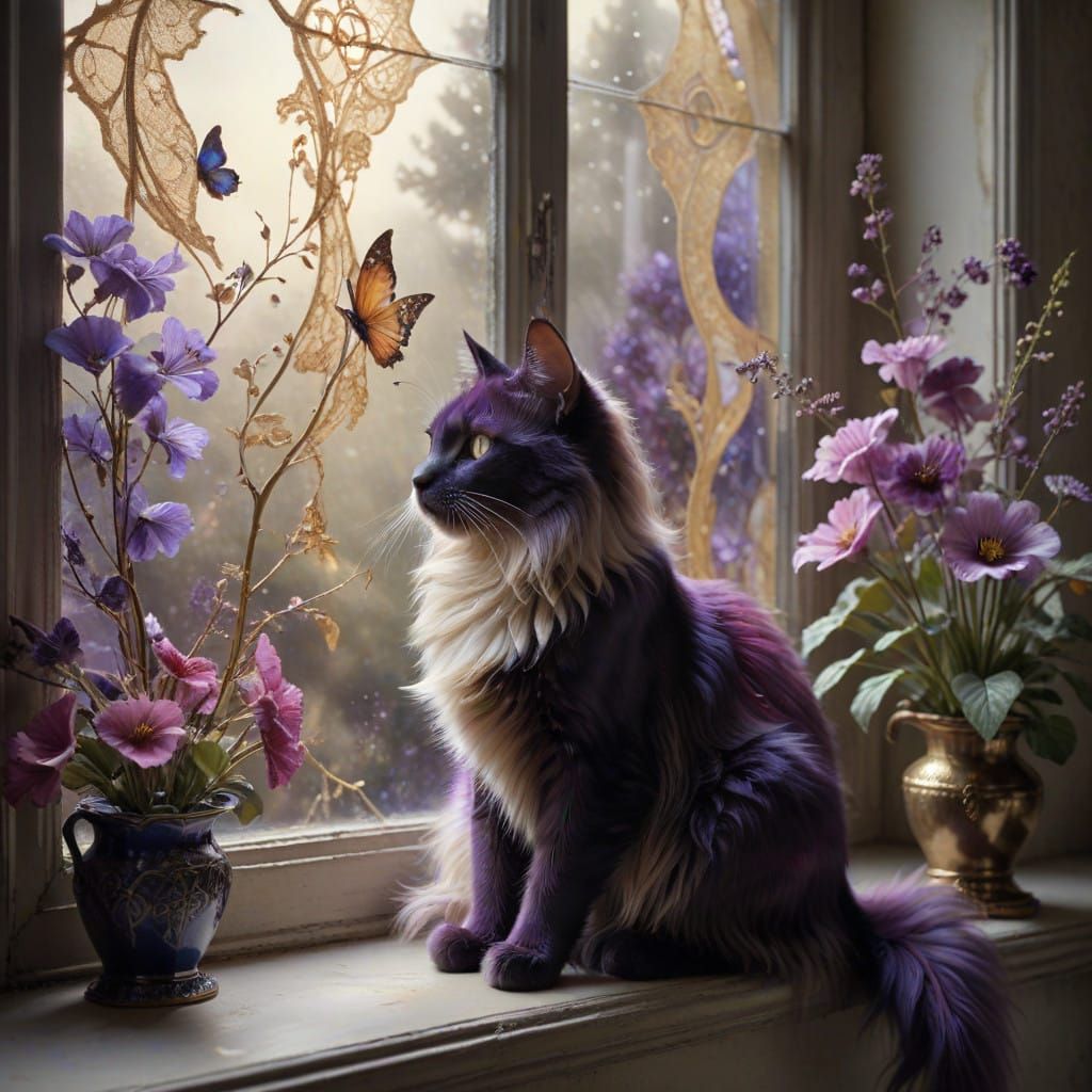 lora:Antique Watercolor:1.1 a beautiful stunning window long...