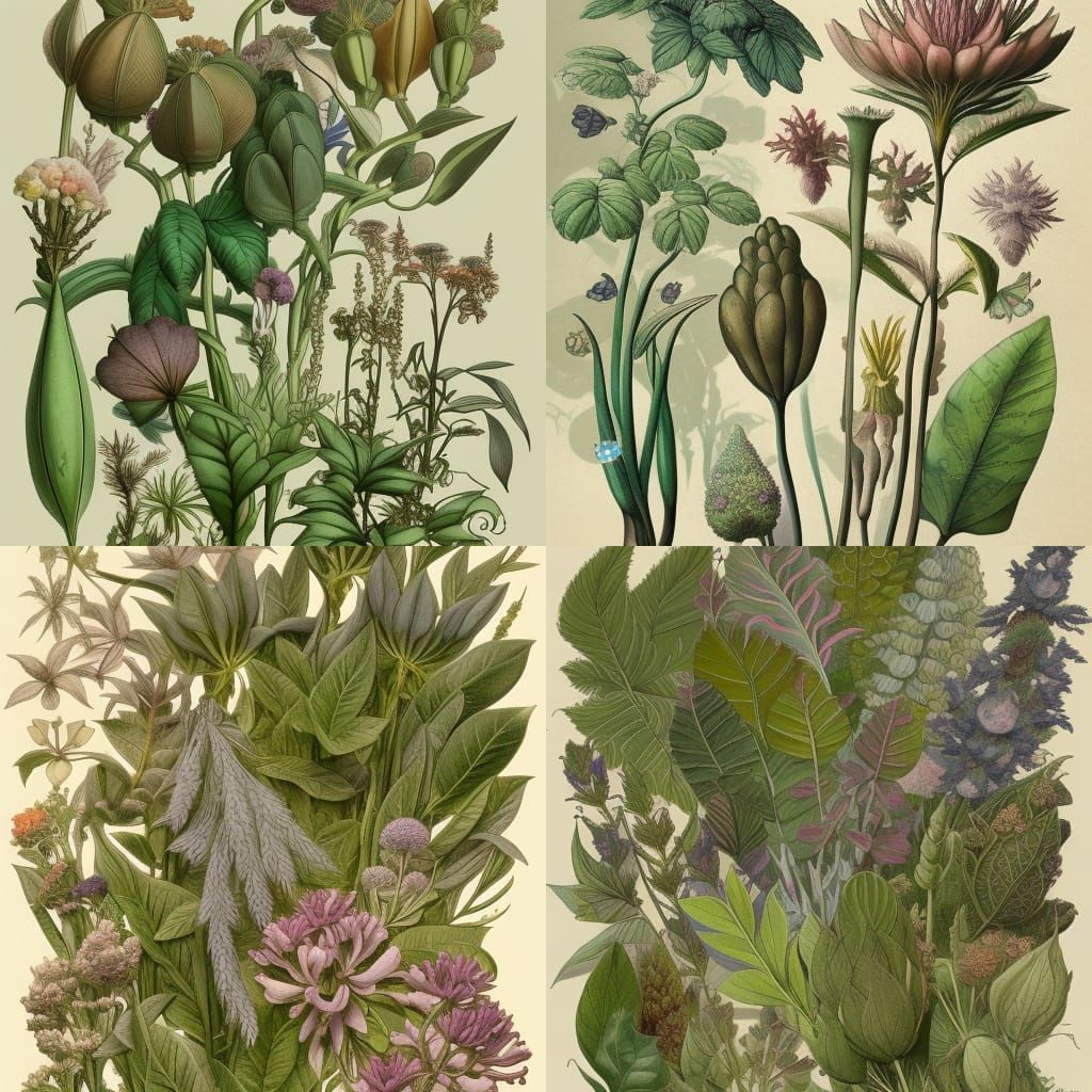 Alien Flora: Vintage Botanical Art Print