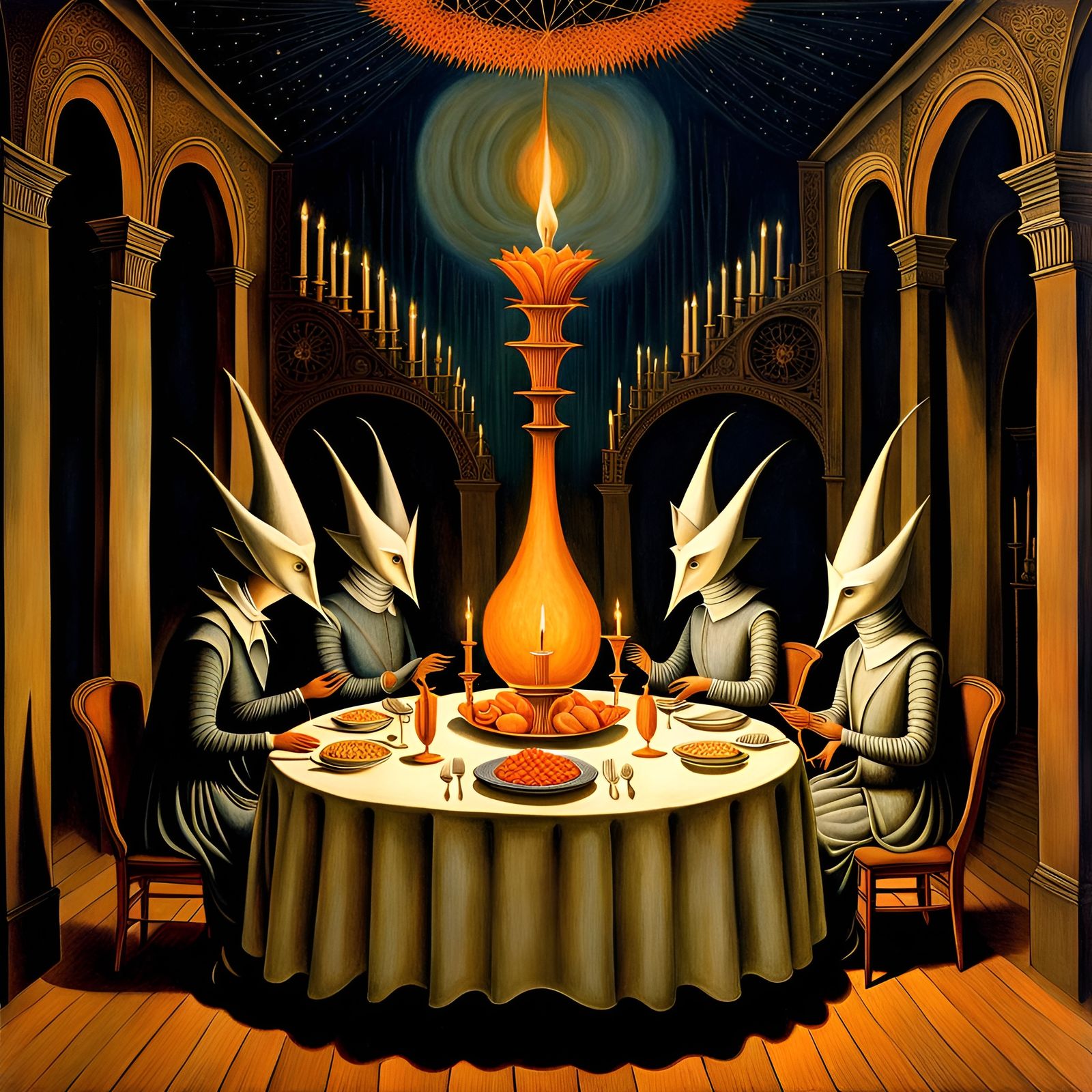 Candlelit Dinner (Remedios Varo)