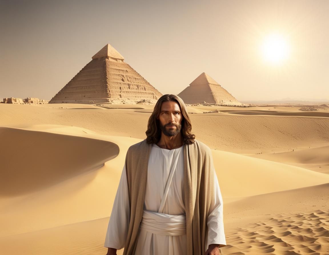 Jesus Christ at the Pyramids of Giza