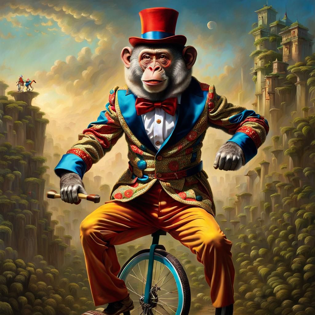 A Monkey On A Unicycle