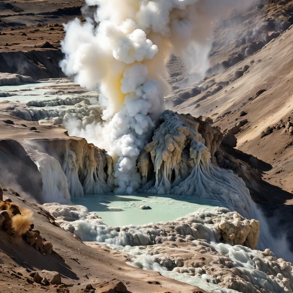 Ethereal Fumaroles with Alluring Feminine Shapes