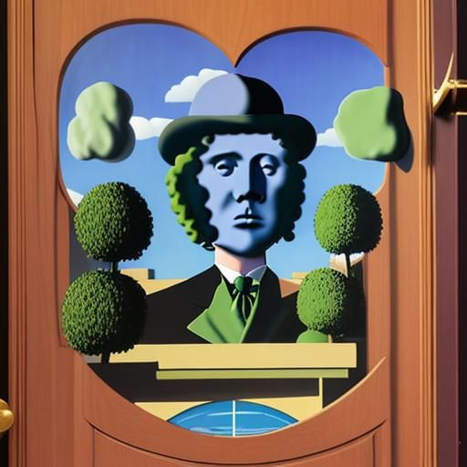 Surrealist Image in the Style of Magritte
