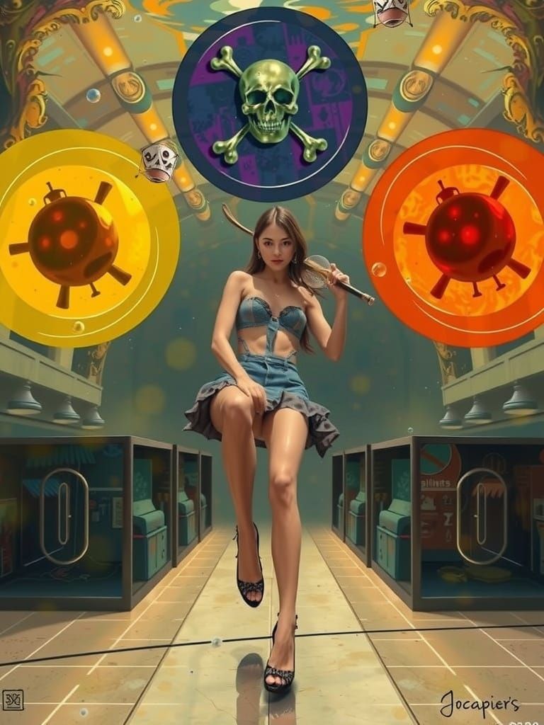 Underwater Pirate City with Blue Whales