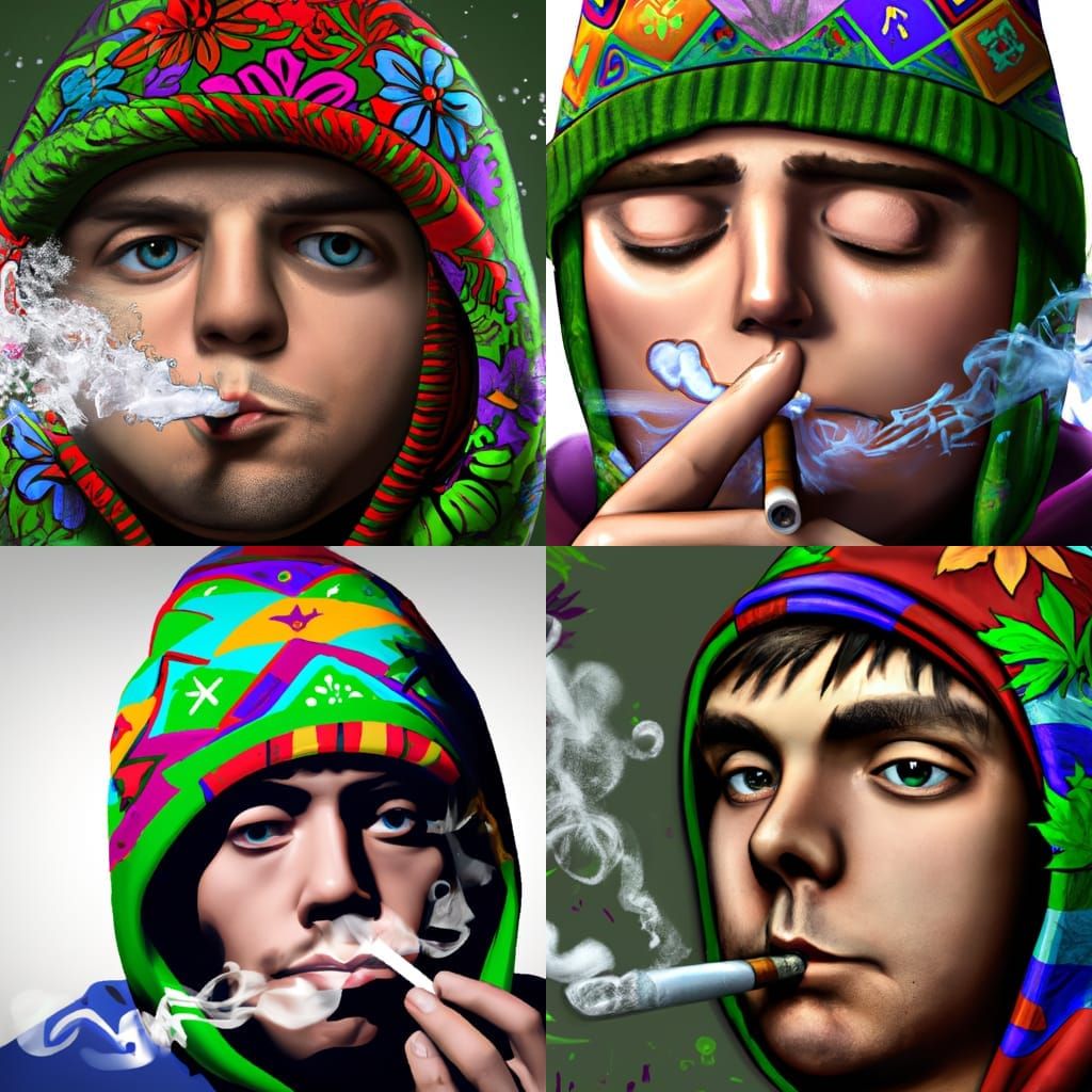 Stan Marsh Smoking: Hyperdetailed 4K Portrait
