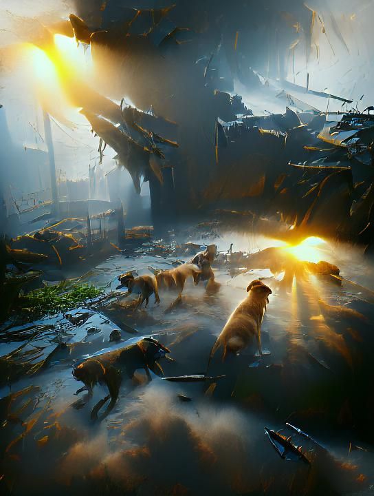 Unleashing the Dogs of War: A Powerful Image