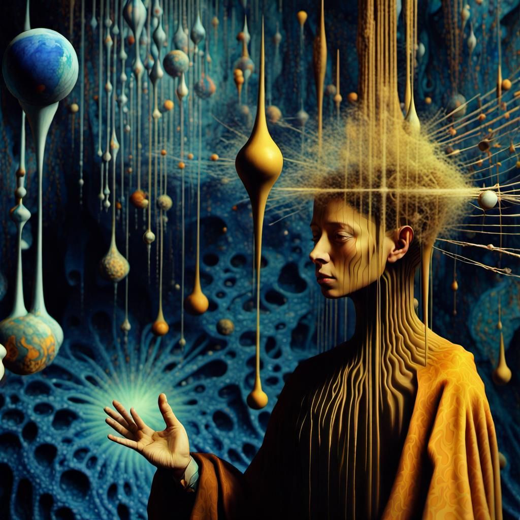 Surreal Spacetime Ripples with Fractal Unreality