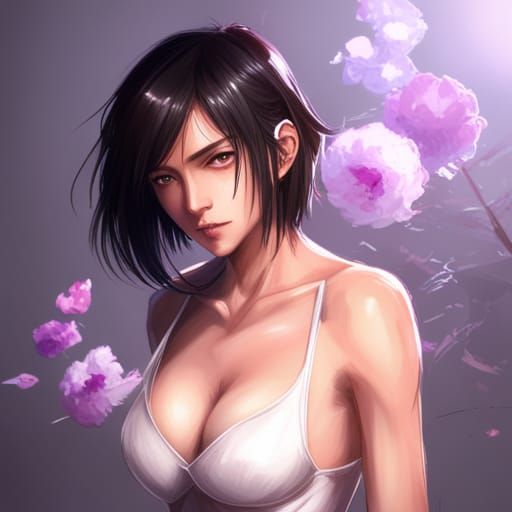 Detailed Portrait with Dynamic Lighting and Vibrant Colors