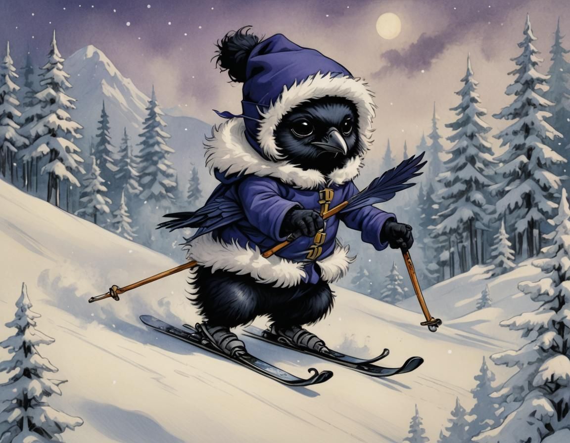 Raven's Snowy Adventure: A Hergé & Becket-Griffith Comic