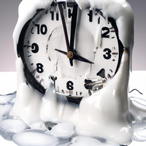 Surreal Melting Clock: A Timeless Distortion