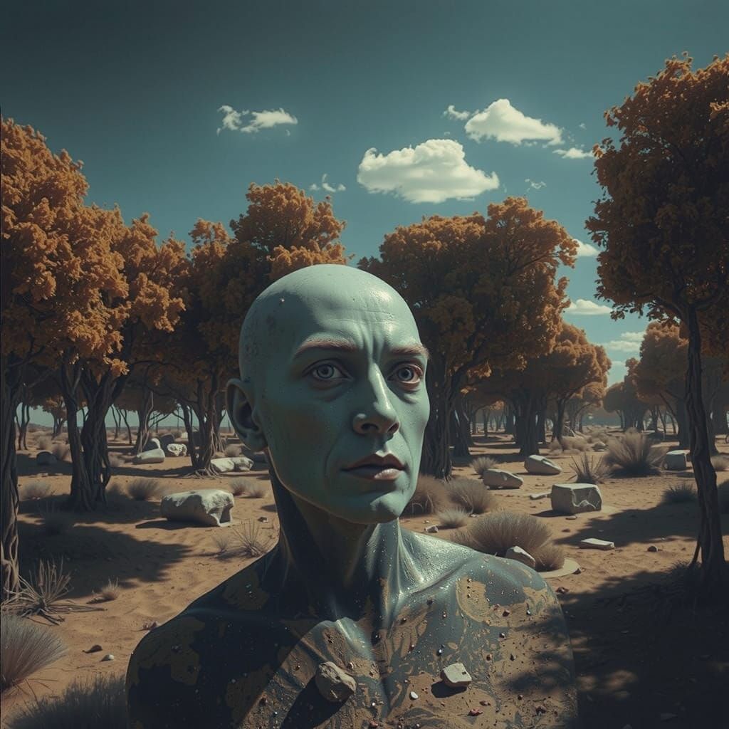 Surrealist Mystic Emanates Ethereal Aura in Breathtaking, Hi...