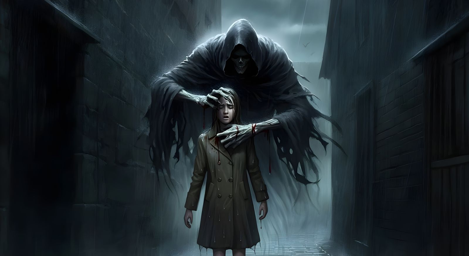Wraith Draining Lifeforce in Moonlight Alley