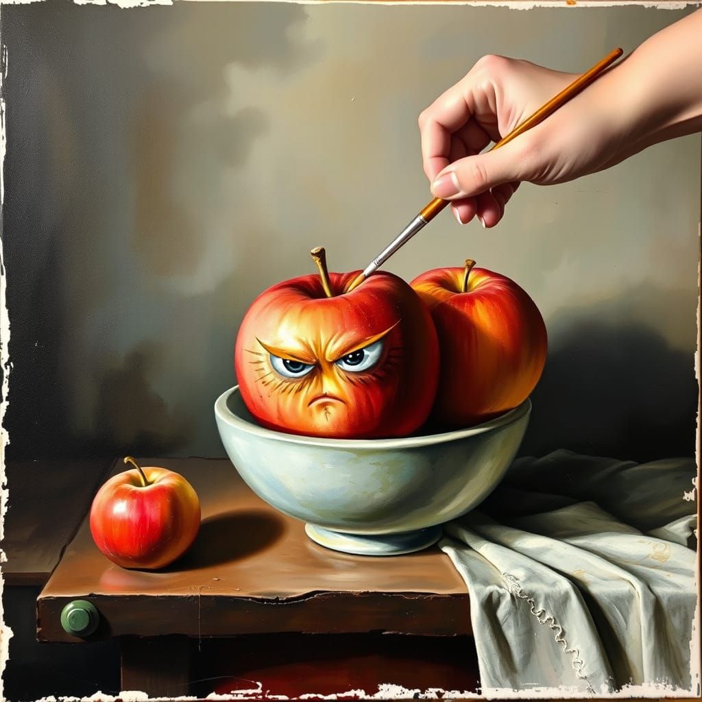 Magical Studio Scene: Painting Comes Alive