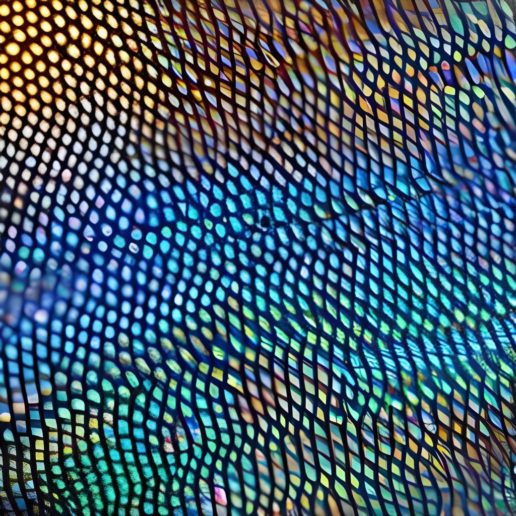 Iridescent Lizard Skin Close-Up