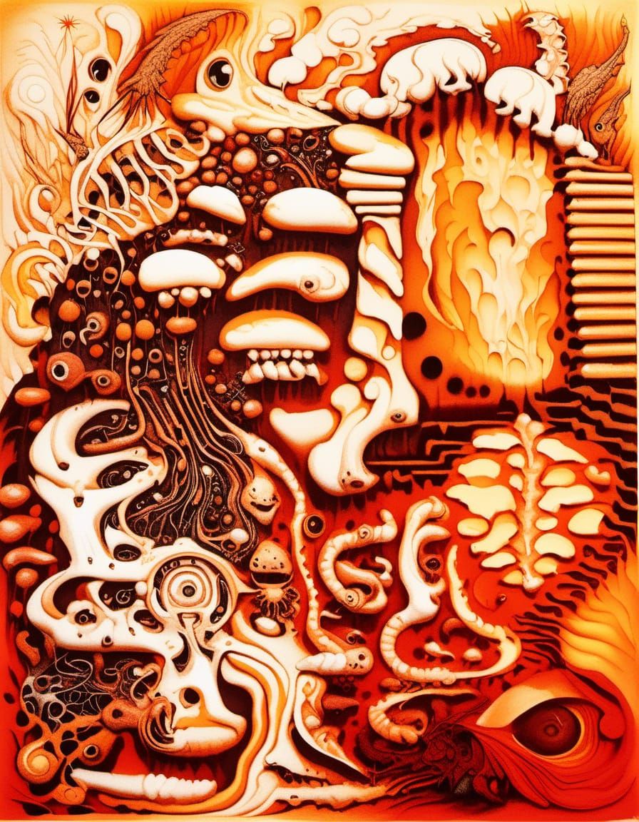 Tattooed Albino Contortionist: A Moreau-Inspired Fantasy