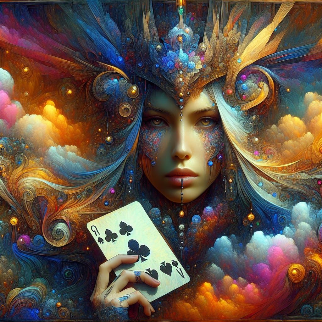 Poker Face: Fantastical Matte Painting in 8K