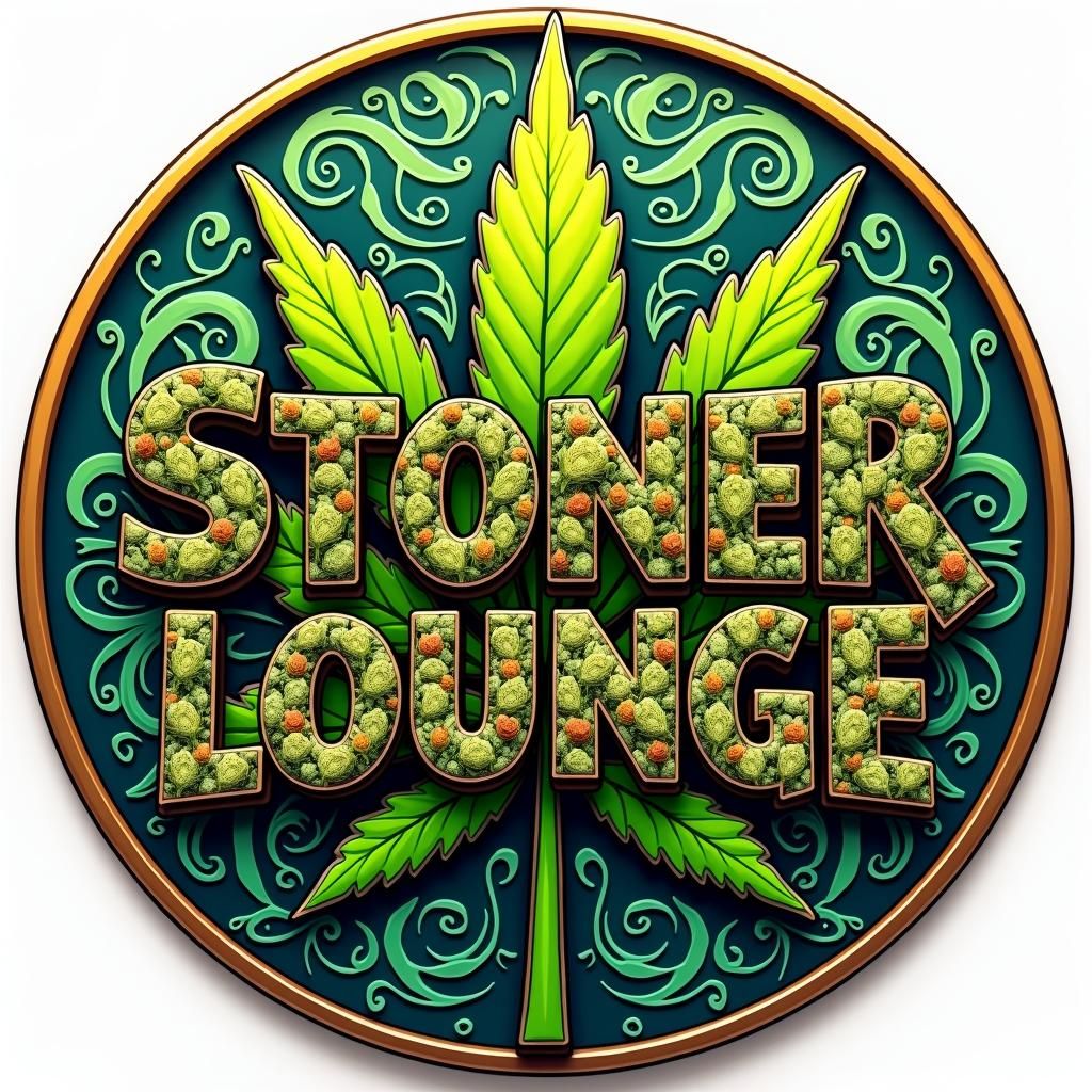 Stoner Lounge Logo in Psychedelic Style