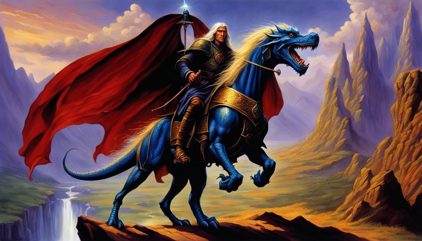 Raistlin Majere Portrait: Sci-Fi Fantasy Art