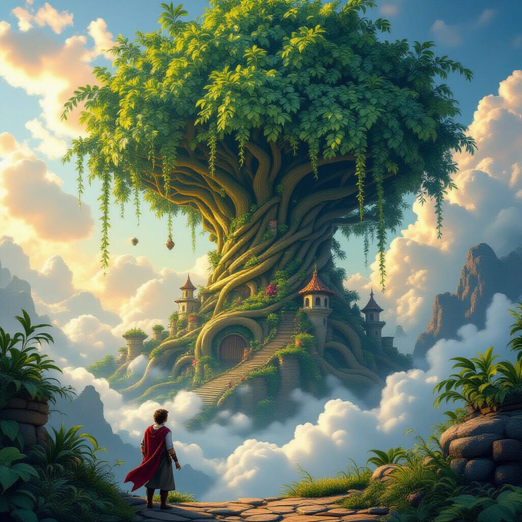 Jack and the Beanstalk Fantasy Concept Art