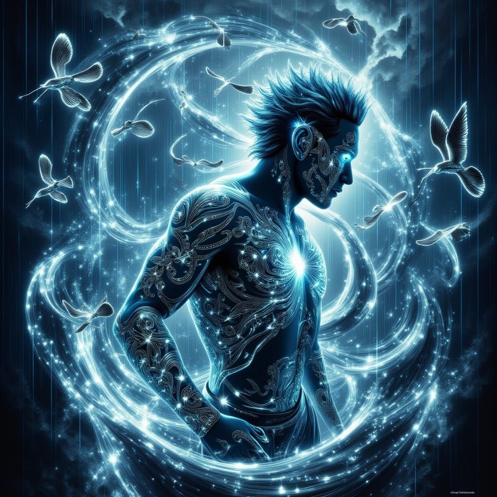 Māori God of Winds and Storms in Biomorphic Form