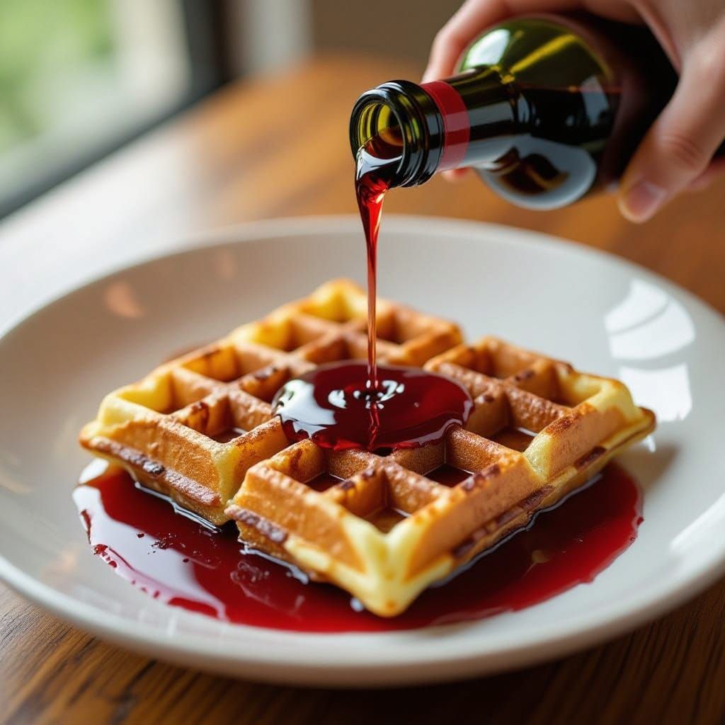 Abstract Blood Splatter Art