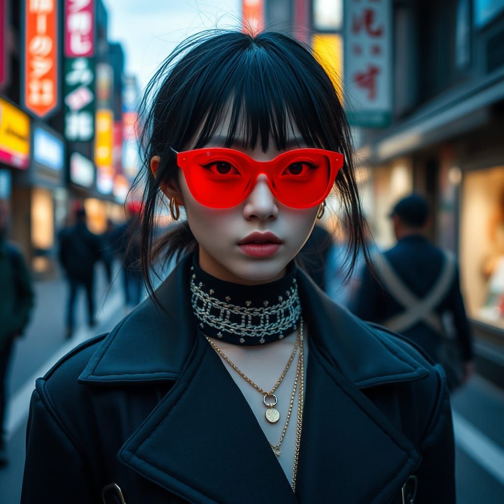 Biometric Fashion Model in Harajuku, Tokyo