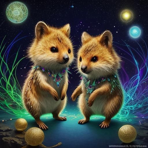 Fantastical Luminous Scene with Capricious Energy