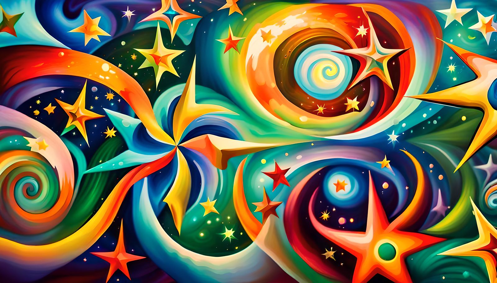 Iridescent Stars in Electromagnetic Plasma Maelstrom