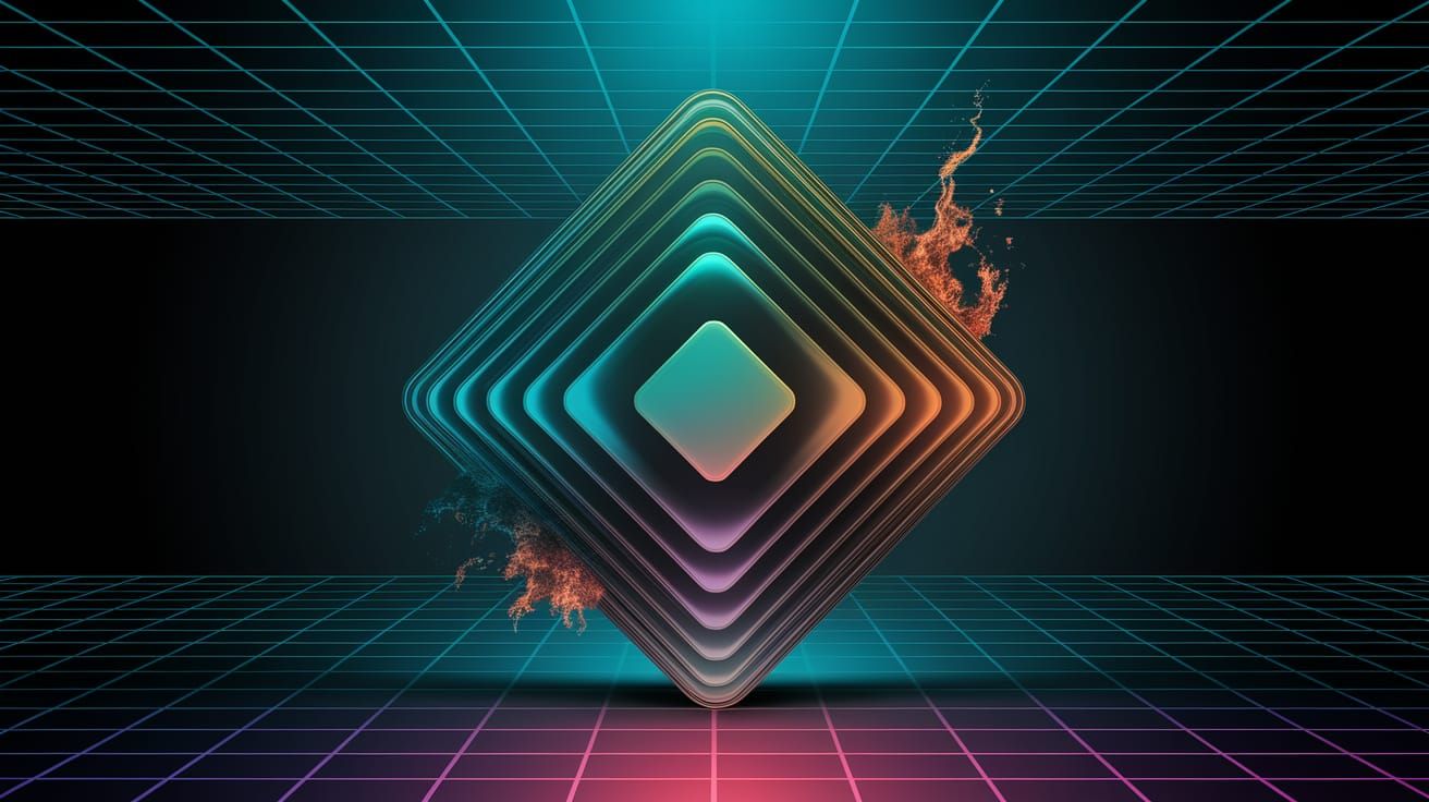 Squares and Cubes in Cyberpunk Surrealism