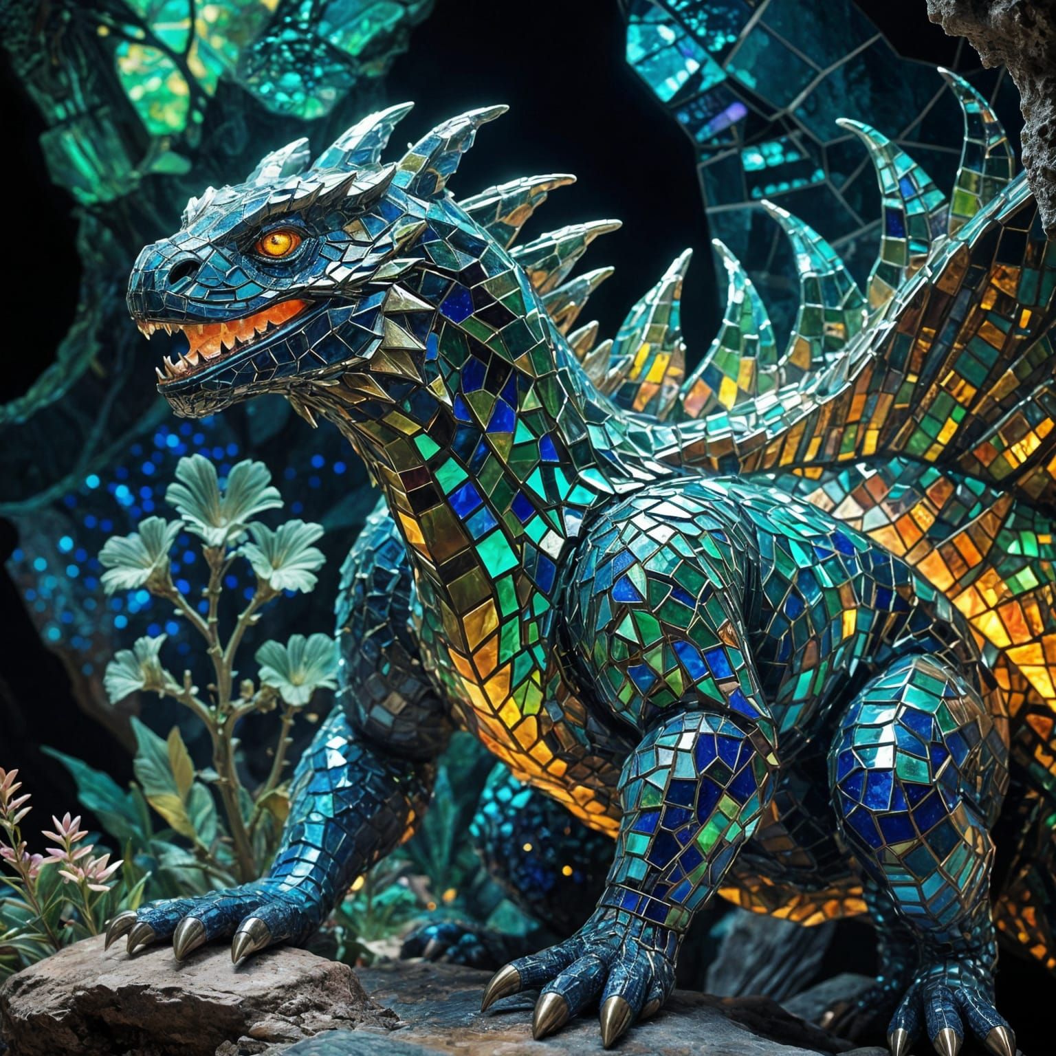 Emerald Godzilla in Mosaic Cave