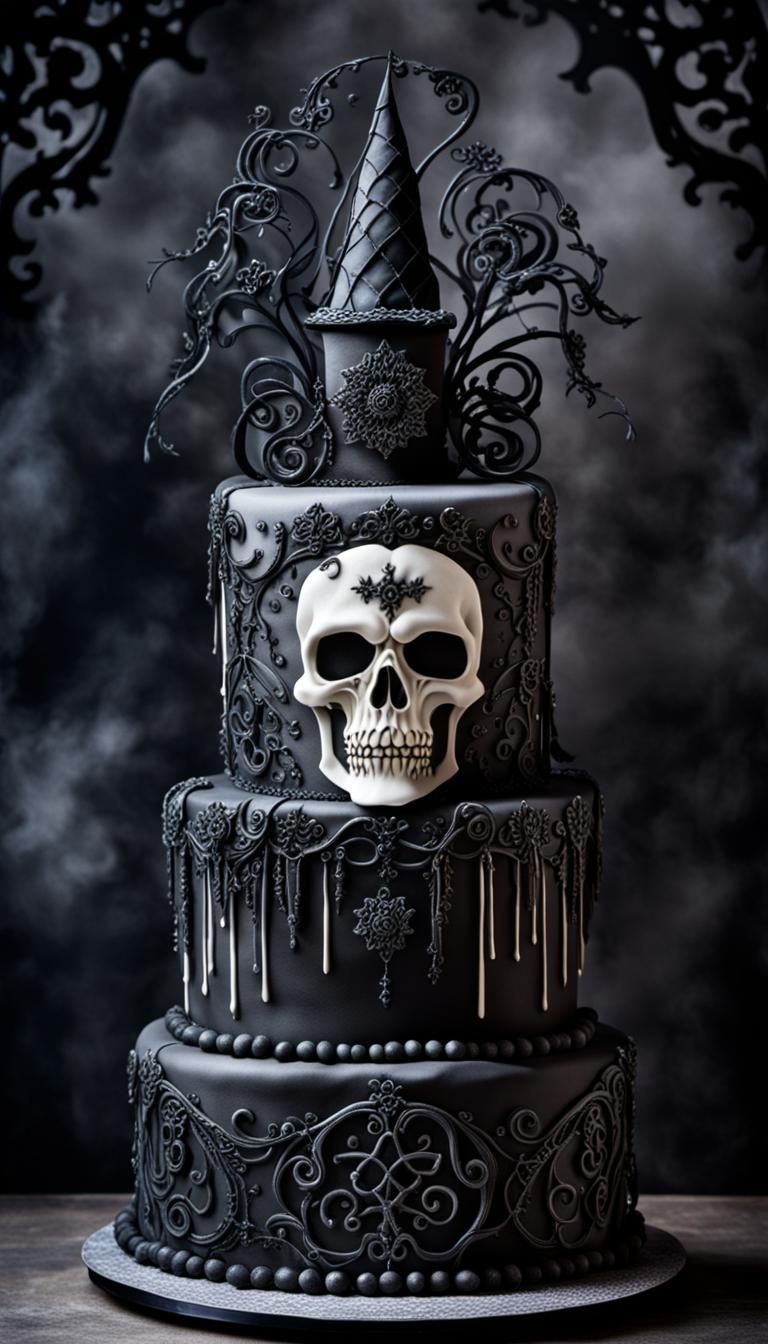 Spectacular Gothic Birthday Cake: A Cake Boss Masterpiece