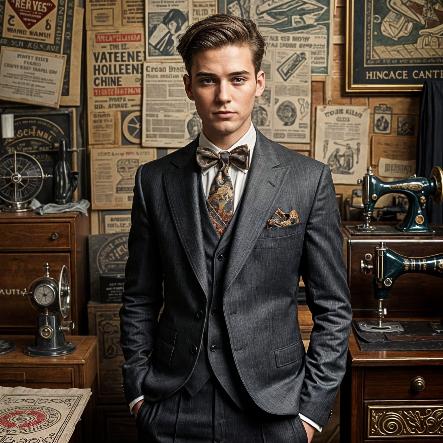 Art Deco Fashion Designer at Work