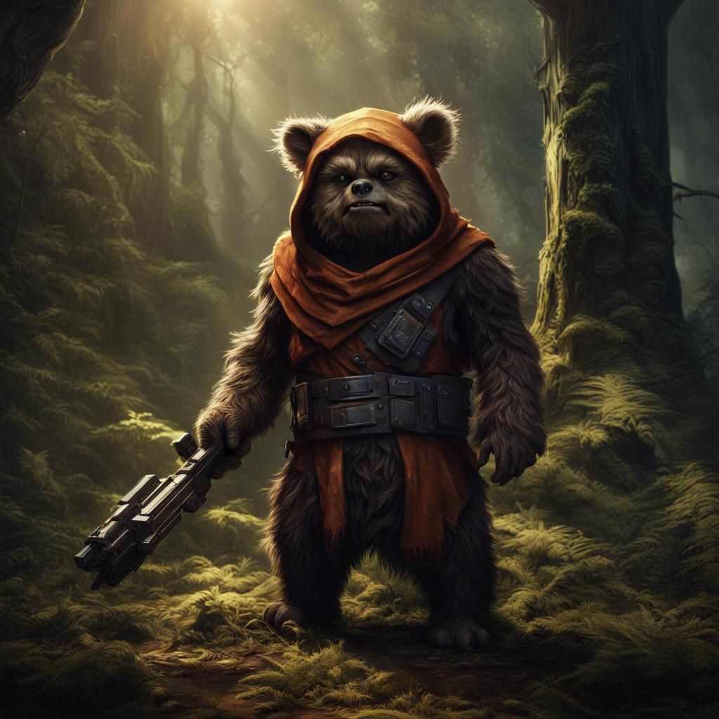 Superhero Ewok Concept Art