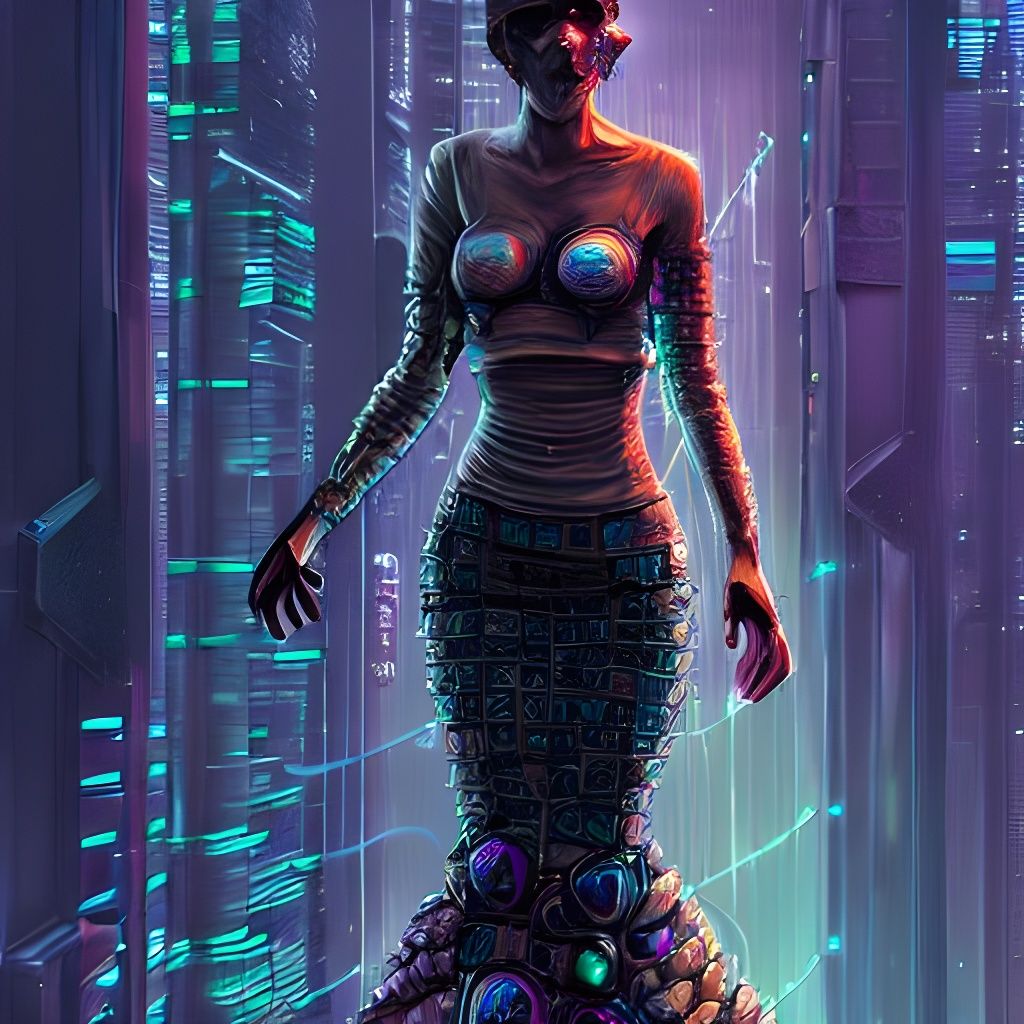 Cyberpunk Gowns by House of Worth in 8k