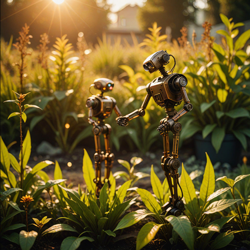 Ethereal Robots Construct a Mechanical Eden