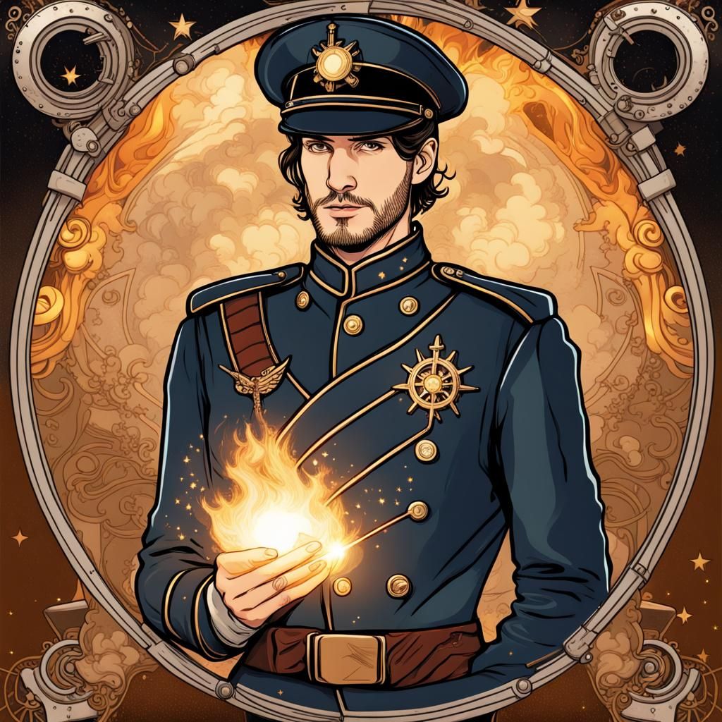 Ben Barnes in Steampunk Art Nouveau Style