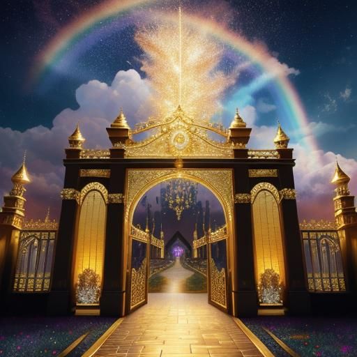 Gates of Heaven with Mother-of-Pearl and Jewels