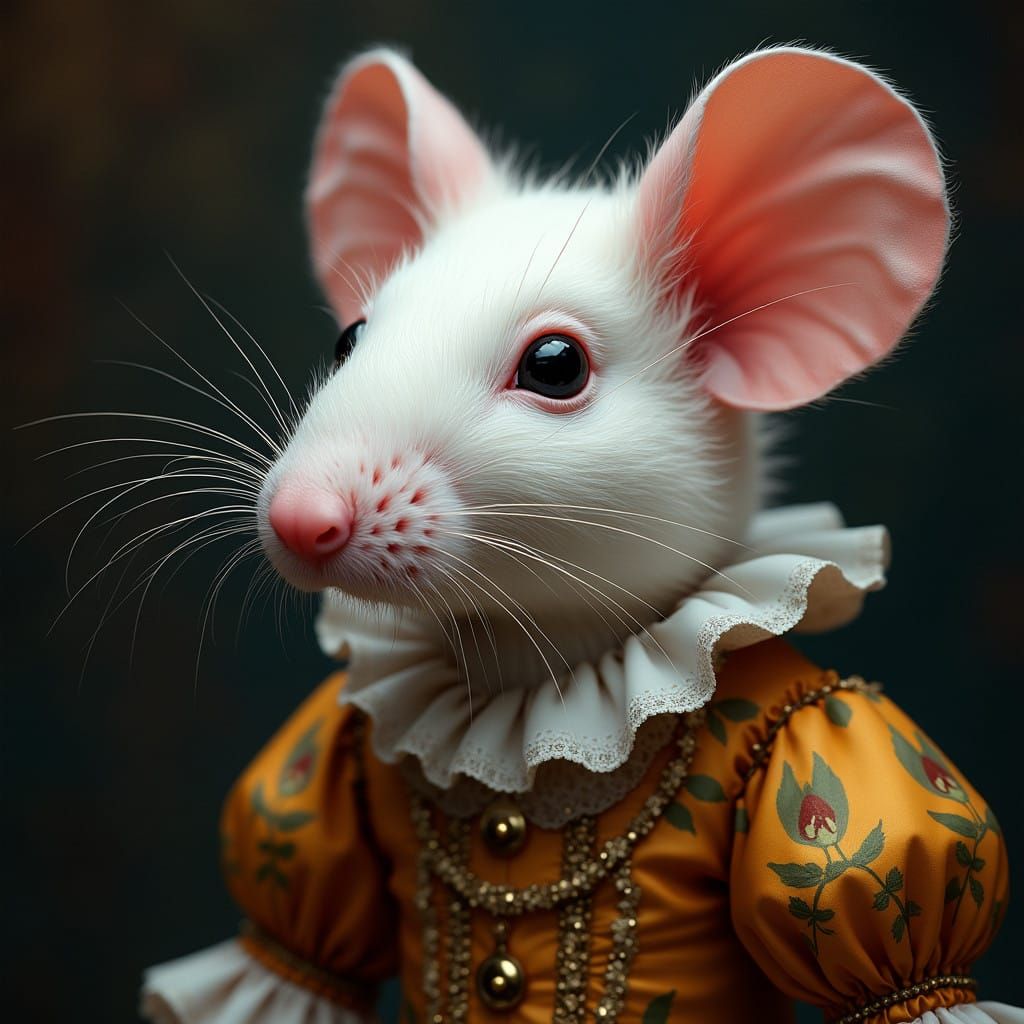 Tudor Mouse in Elizabethan Finery