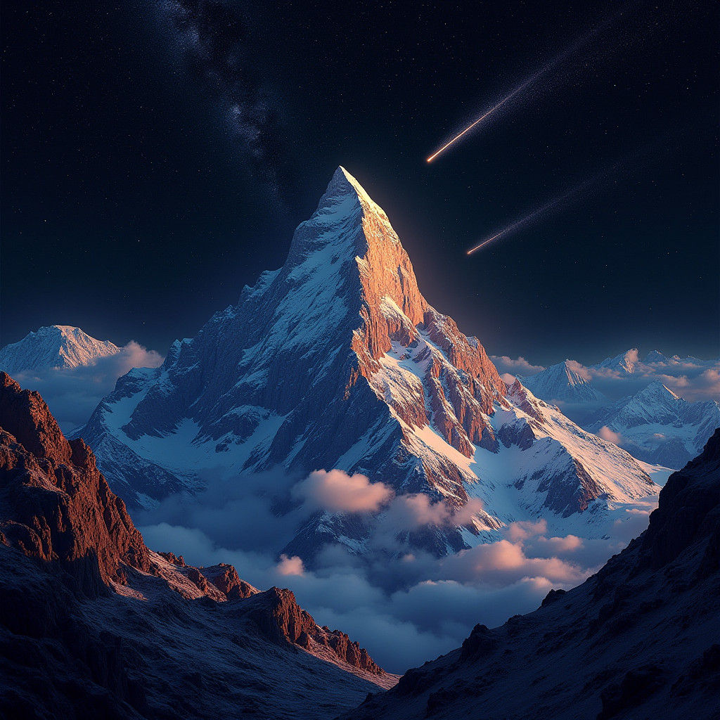 Cosmic Peaks: Graffiti Art Meets the Universe