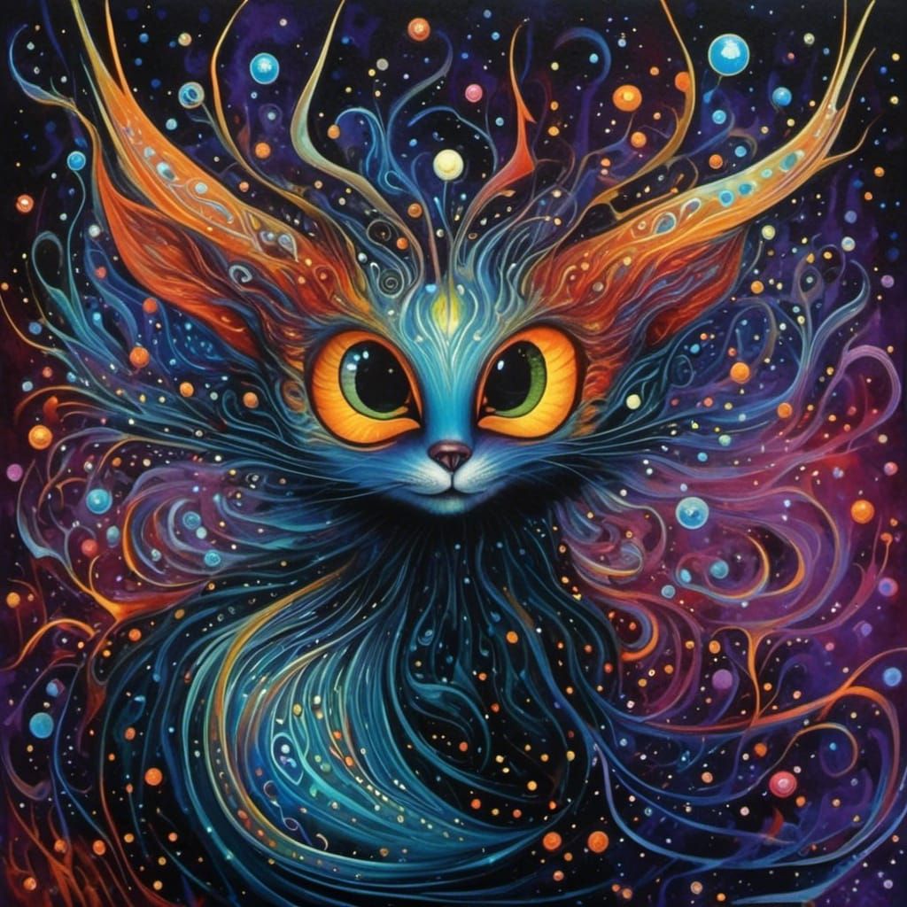 Adorable Baby Bat in Dark Fantasy Style