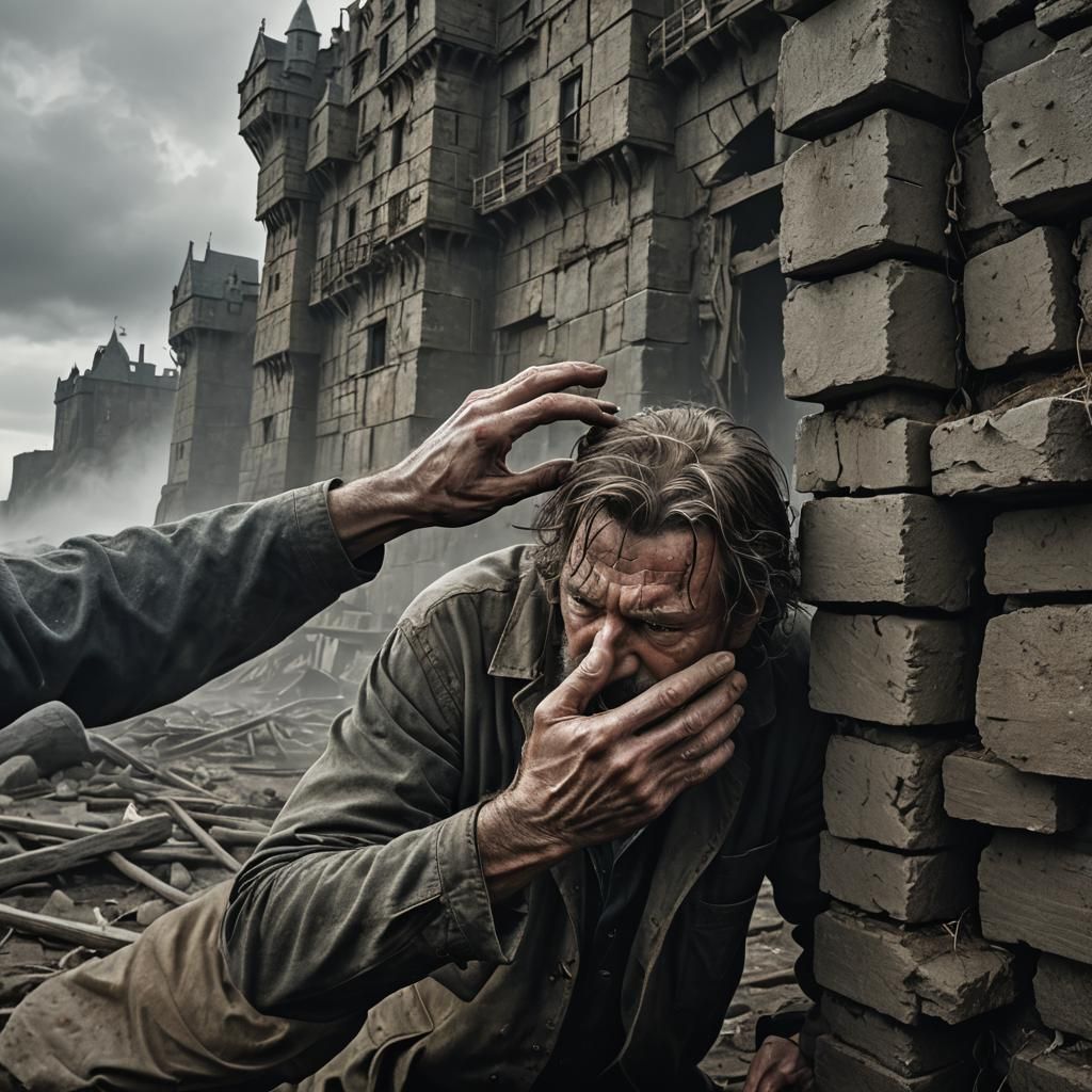 Escaping Misery: A Cinematic Castle Scene