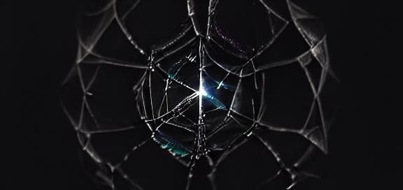 Moonlit Spiderweb Dew Drops