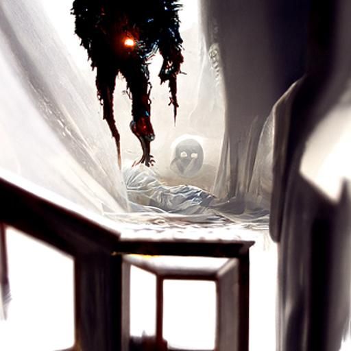 Overwhelming fear 8K 3D 8K, HDR, Dynamic lighting, vivid col...