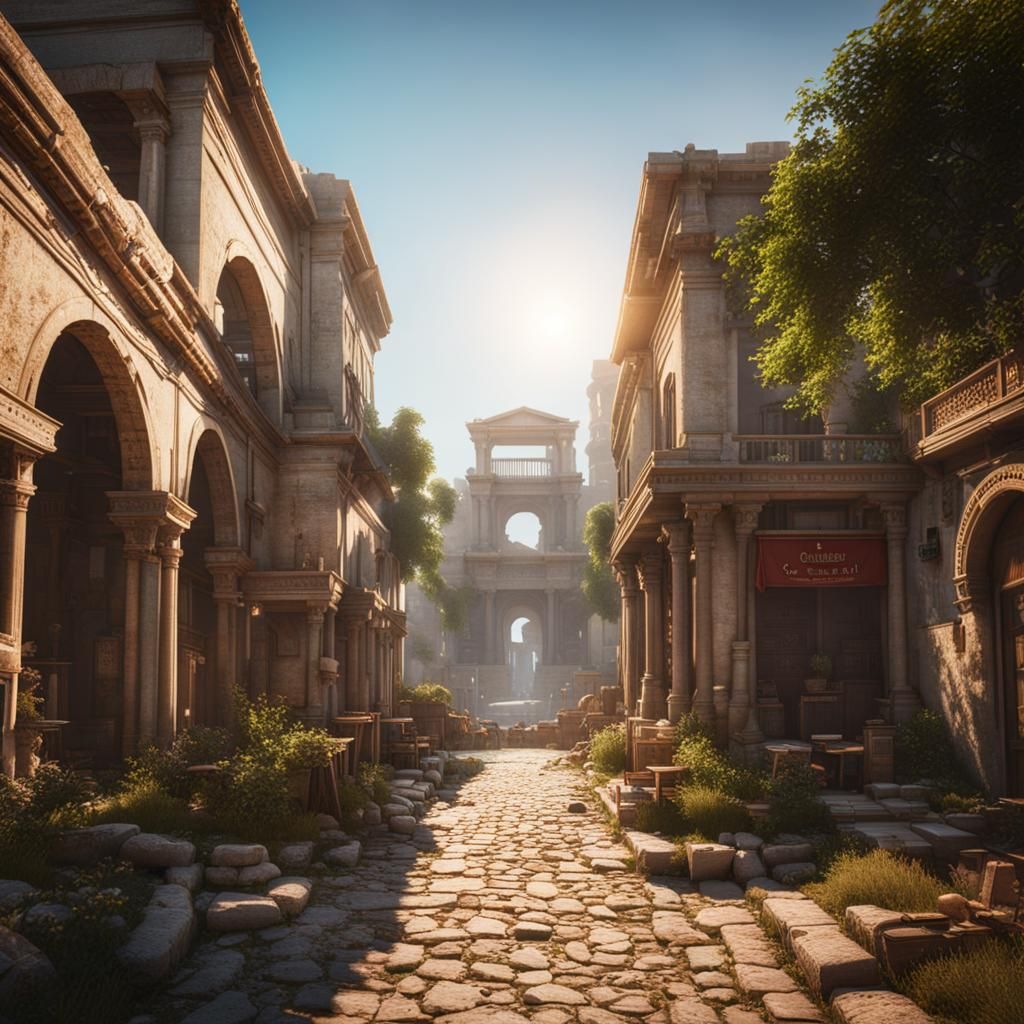 Carthage: Commercial City in 3D Cinematic Style