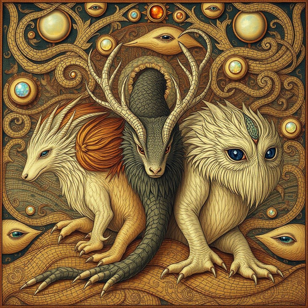 Surreal Tapestry of Life's Stages