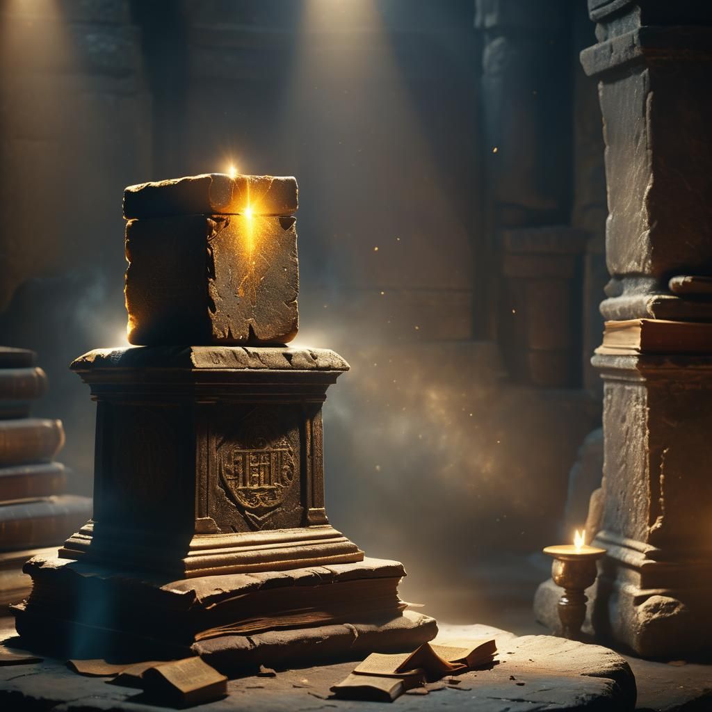 Philosopher's Stone in Mystical Chamber