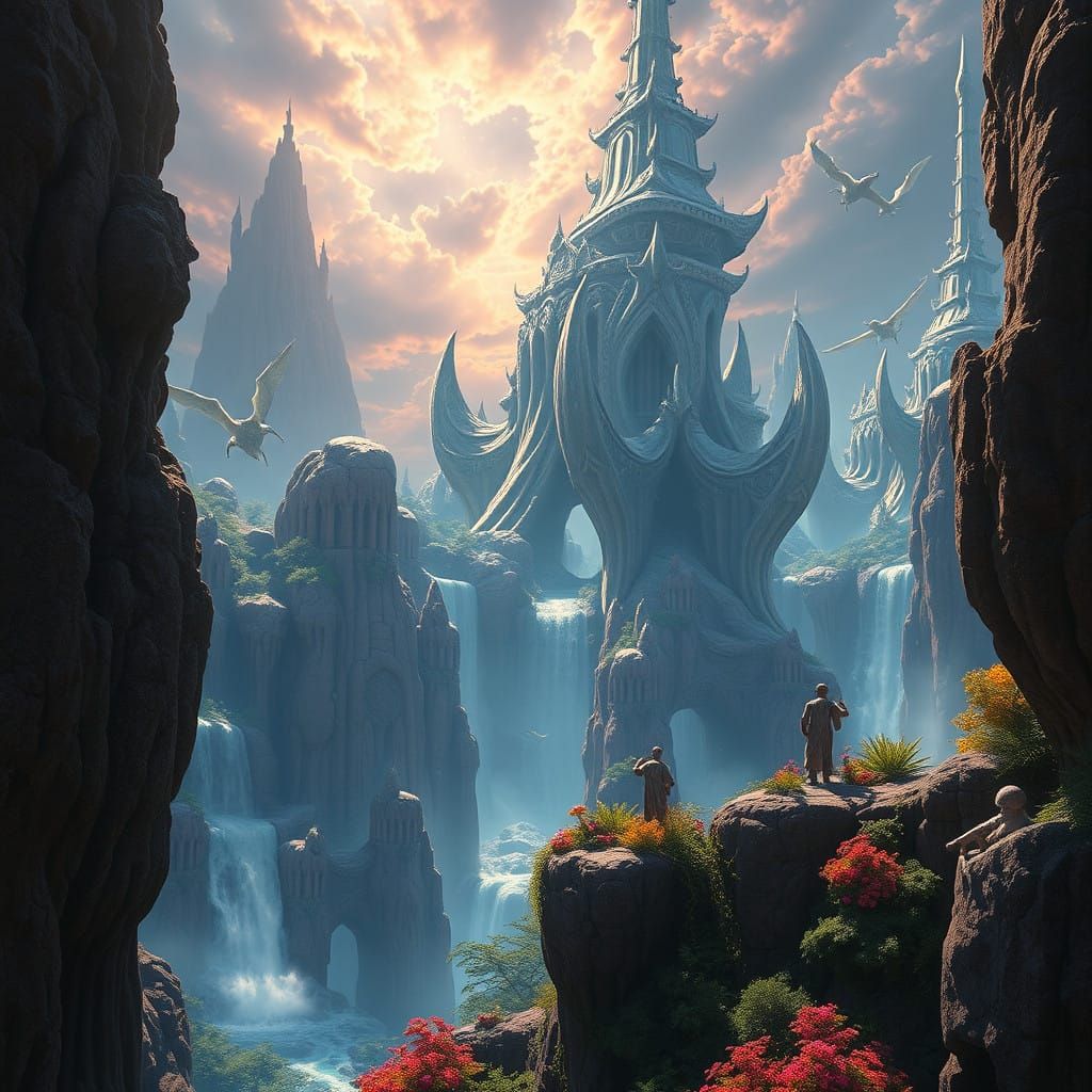 Ethereal Realms Converge in a Dazzling Splash Screen