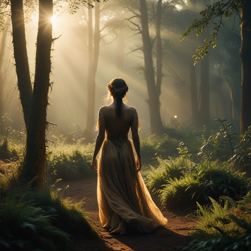 Mystical Ojichaagwan in a Golden Forest