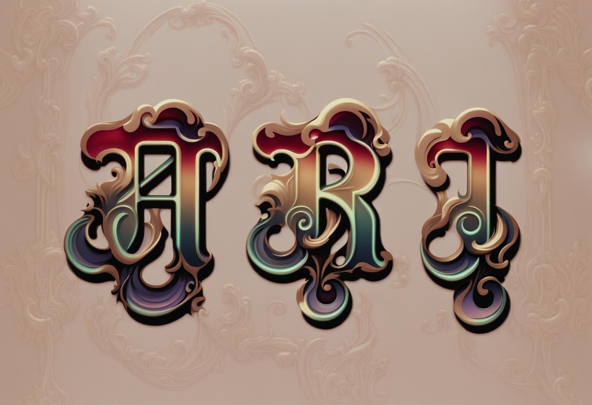 Cassette Futurism in Art Nouveau Rococo Style